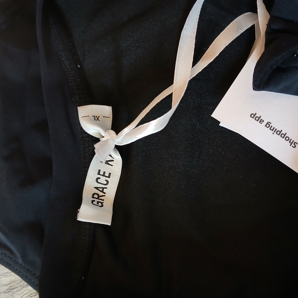 Grace Karin Woman Sz XL ZIP UP MULTICOLOR Tropical Floral  One-Piece SWIMSUTE . - Picture 10 of 12